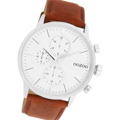 Oozoo Herren Armbanduhr Timepieces Analog Leder braun UOC11220
