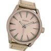 Oozoo Herren Armbanduhr Timepieces Analog Leder graubeige UOC8225A