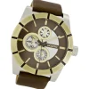 Oozoo Herren Armbanduhr Timepieces Analog Leder braun UOC6433A