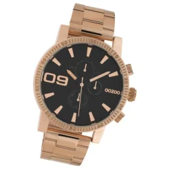 Oozoo Herren Armbanduhr Timepieces C10708 Analog Edelstahl roségold UOC10708