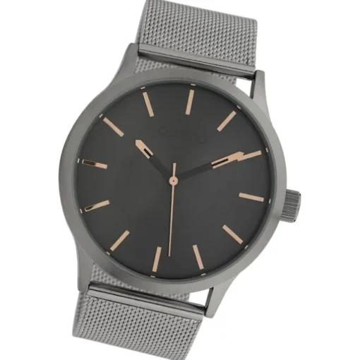 Oozoo Herren Armbanduhr Timepieces C10056 Quarz Stahl silber UOC10056