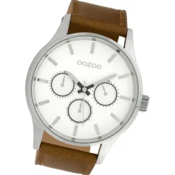 Oozoo Herren Armbanduhr Timepieces Analog Leder braun UOC10045