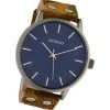 Oozoo Herren Armbanduhr Timepieces Analog Leder camouflage gelb UOC10461
