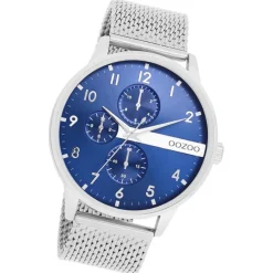 Oozoo Herren Armbanduhr Timepieces Analog Metall silber UOC11300