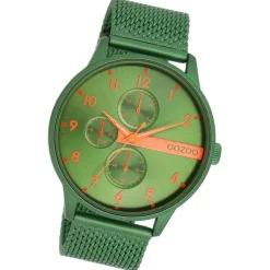 Oozoo Herren Armbanduhr Timepieces Analog Metall grün UOC11303