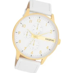 Oozoo Herren Armbanduhr Timepieces Analog Metall weiß UOC11305