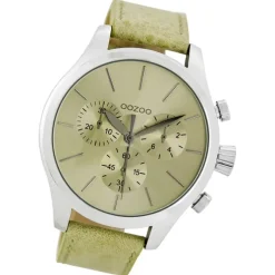 Oozoo Herren Armbanduhr Timepieces Analog Leder beige UOC7060A