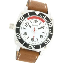 Oozoo Herren Armbanduhr Timepieces Analog Leder braun UOC2280A