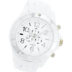 Oozoo Herren Armbanduhr Timepieces Analog Silikon weiß UOC4820A