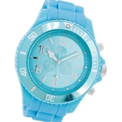 Oozoo Herren Armbanduhr Timepieces Analog Silikon hellblau UOC4824A