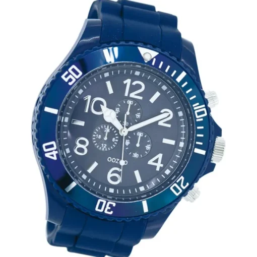 Oozoo Herren Armbanduhr Timepieces Analog Silikon dunkelblau UOC4828A