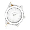 Oozoo Herren Armbanduhr Timepieces Analog Leder weiß UOC5387A
