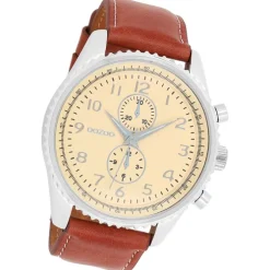 Oozoo Herren Armbanduhr Timepieces Analog Leder braun UOC6041A