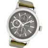 Oozoo Herren Armbanduhr Timepieces Analog Leder grün UOC6066A