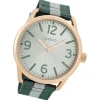 Oozoo Herren Armbanduhr Timepieces Analog Leder grün UOC7052A