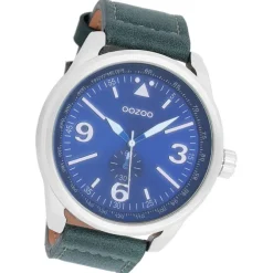 Oozoo Herren Armbanduhr Timepieces Analog Leder blau UOC7067A