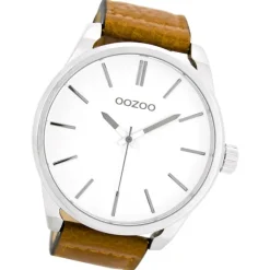Oozoo Herren Armbanduhr Timepieces Analog Leder braun UOC7070A