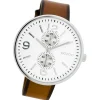 Oozoo Herren Armbanduhr Timepieces Analog Leder braun UOC7076A