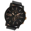 Oozoo Herren Armbanduhr Timepieces C9034A Analog Leder schwarz UOC9034A