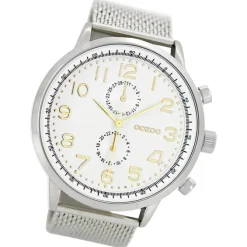 Oozoo Herren Armbanduhr Timepieces Analog Metall silber UOC7087A