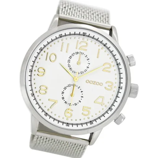 Oozoo Herren Armbanduhr Timepieces Analog Metall silber UOC7087A