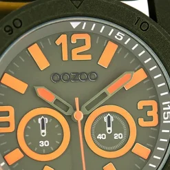 Oozoo Herren Armbanduhr Timepieces Analog Leder grün UOC8307A