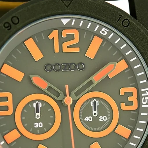 Oozoo Herren Armbanduhr Timepieces Analog Leder grün UOC8307A