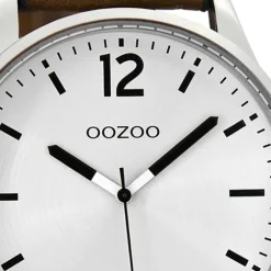 Oozoo Herren Armbanduhr Timepieces Analog Leder braun UOC9045A