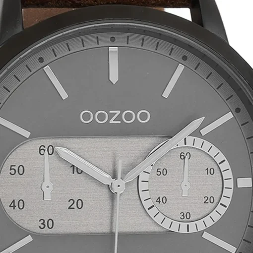 Oozoo Herren Armbanduhr Timepieces Analog Leder braun UOC9057A
