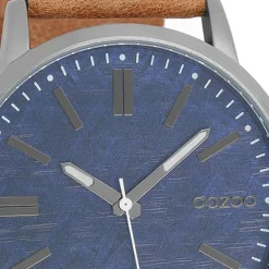 Oozoo Herren Armbanduhr Timepieces Analog Leder braun UOC9406A