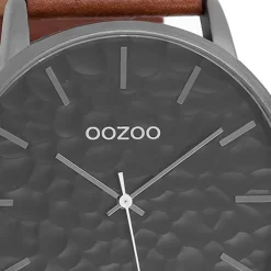 Oozoo Herren Armbanduhr Timepieces Analog Leder braun UOC9443A