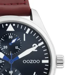 Oozoo Herren Armbanduhr Timepieces C11006 Analog Leder braun UOC11006