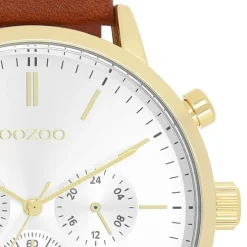 Oozoo Herren Armbanduhr Timepieces Analog Leder braun UOC11201