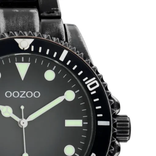 Oozoo Herren Armbanduhr Timepieces C11014 Analog Edelstahl schwarz UOC11014