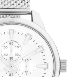 Oozoo Herren Armbanduhr Timepieces C11015 Analog Metall Mesh silber UOC11015