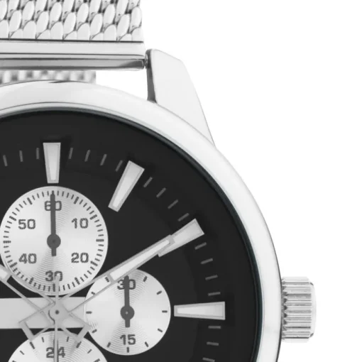 Oozoo Herren Armbanduhr Timepieces C11016 Analog Metall Mesh silber UOC11016