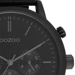 Oozoo Herren Armbanduhr Timepieces Analog Leder schwarz UOC11203