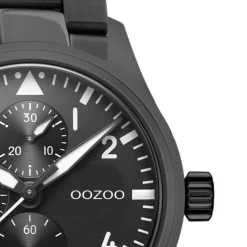 Oozoo Herren Armbanduhr Timepieces C10957 Analog Edelstahl schwarz UOC10957