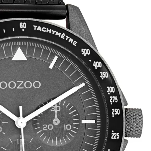 Oozoo Herren Armbanduhr Timepieces Analog Metall Mesh schwarz UOC11114