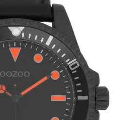 Oozoo Herren Armbanduhr Timepieces Analog Leder schwarz UOC11119