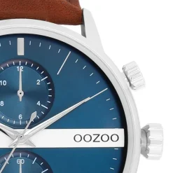 Oozoo Herren Armbanduhr Timepieces Analog Leder braun UOC11221