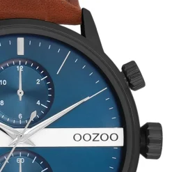 Oozoo Herren Armbanduhr Timepieces Analog Leder braun UOC11222