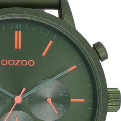 Oozoo Herren Armbanduhr Timepieces Analog Leder grün UOC11206