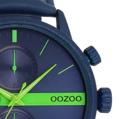 Oozoo Herren Armbanduhr Timepieces Analog Leder blau UOC11228