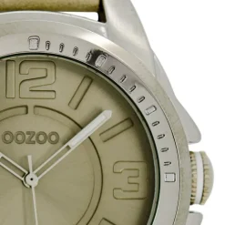 Oozoo Herren Armbanduhr Timepieces Analog Leder beige UOC5335A