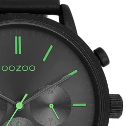 Oozoo Herren Armbanduhr Timepieces Analog Leder schwarz UOC11208