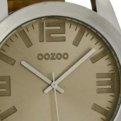 Oozoo Herren Armbanduhr Timepieces Analog Leder beige UOC6106A