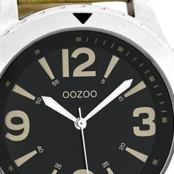 Oozoo Herren Armbanduhr Timepieces Analog Leder beige UOC6112A