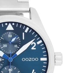 Oozoo Herren Armbanduhr Timepieces Analog Metallband silber UOC11505