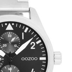 Oozoo Herren Armbanduhr Timepieces Analog Metallband silber UOC11506